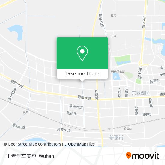 王者汽车美容 map