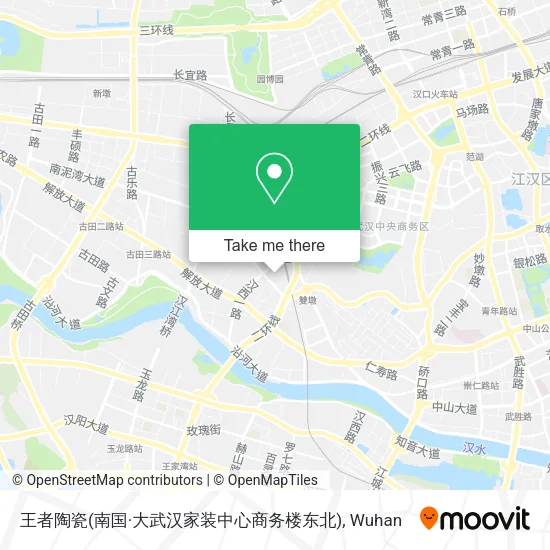 王者陶瓷(南国·大武汉家装中心商务楼东北) map