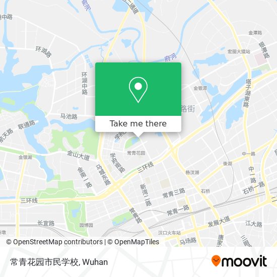 常青花园市民学校 map
