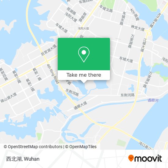 西北湖 map