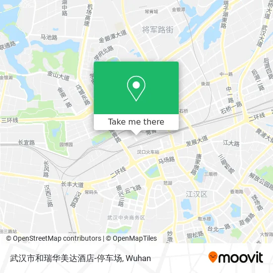 武汉市和瑞华美达酒店-停车场 map