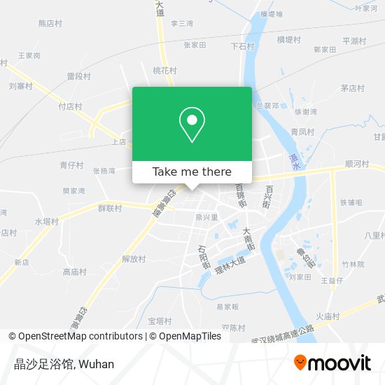 晶沙足浴馆 map