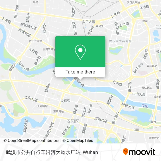 武汉市公共自行车沿河大道水厂站 map