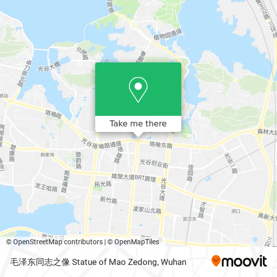 毛泽东同志之像 Statue of Mao Zedong map