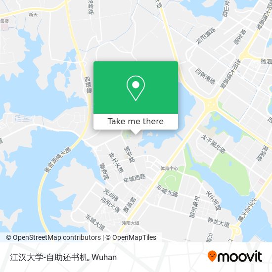 江汉大学-自助还书机 map