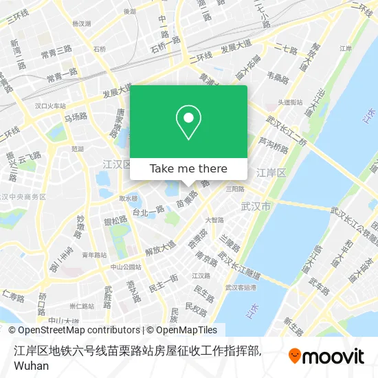 江岸区地铁六号线苗栗路站房屋征收工作指挥部 map