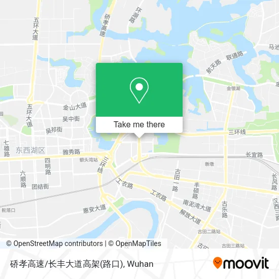 硚孝高速/长丰大道高架(路口) map