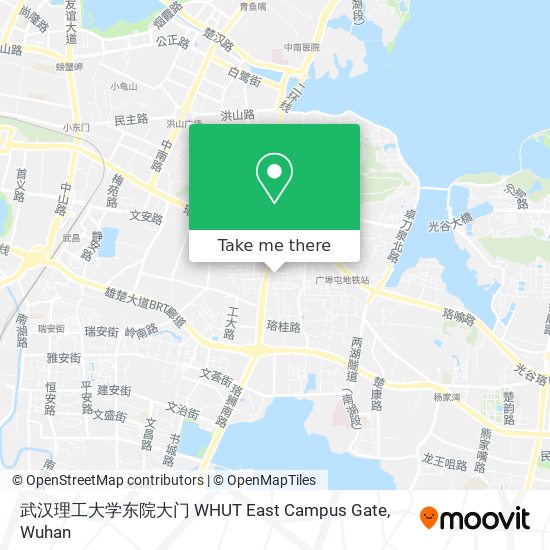 武汉理工大学东院大门 WHUT East Campus Gate map