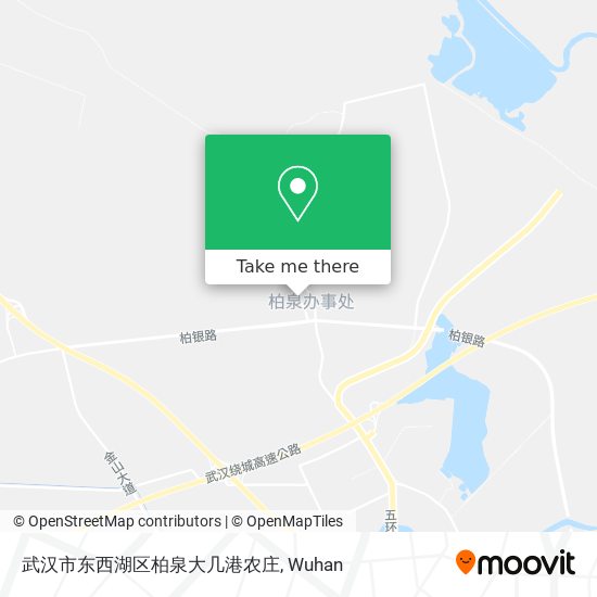 武汉市东西湖区柏泉大几港农庄 map