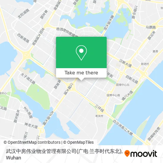 武汉中房伟业物业管理有限公司(广电·兰亭时代东北) map