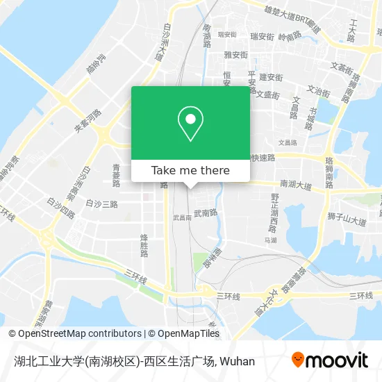 湖北工业大学(南湖校区)-西区生活广场 map