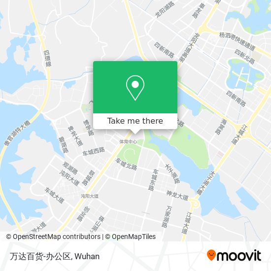 万达百货-办公区 map
