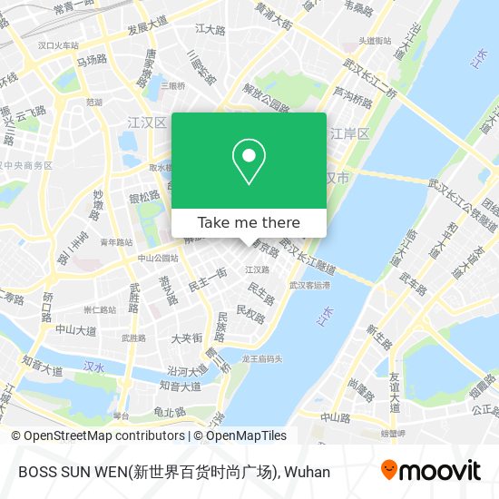 BOSS SUN WEN(新世界百货时尚广场) map