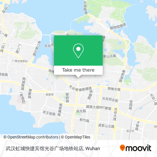 武汉虹城快捷宾馆光谷广场地铁站店 map