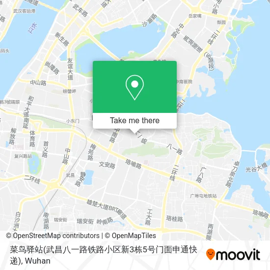 菜鸟驿站(武昌八一路铁路小区新3栋5号门面申通快递) map