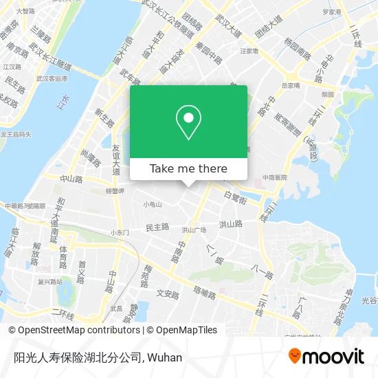 阳光人寿保险湖北分公司 map