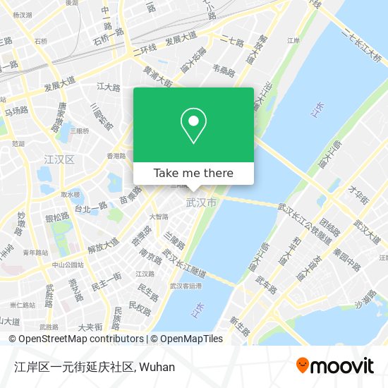 江岸区一元街延庆社区 map