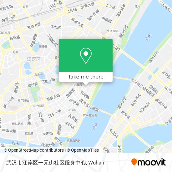 武汉市江岸区一元街社区服务中心 map