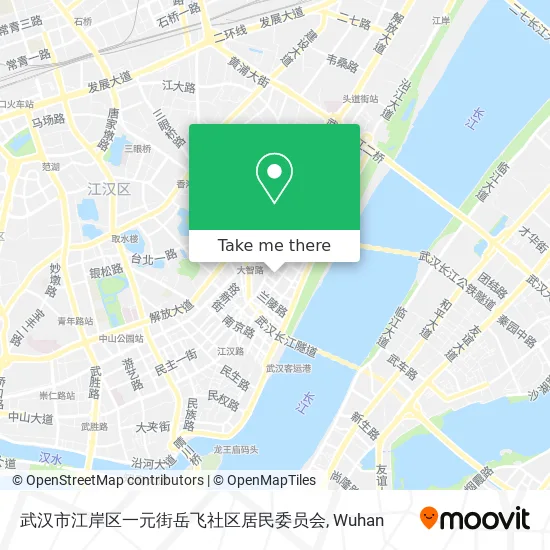 武汉市江岸区一元街岳飞社区居民委员会 map