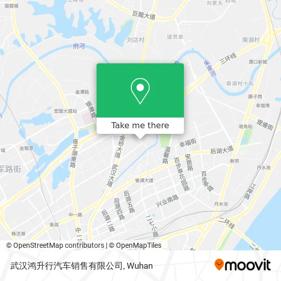 武汉鸿升行汽车销售有限公司 map