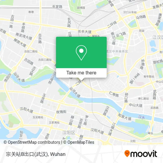 宗关站B出口(武汉) map