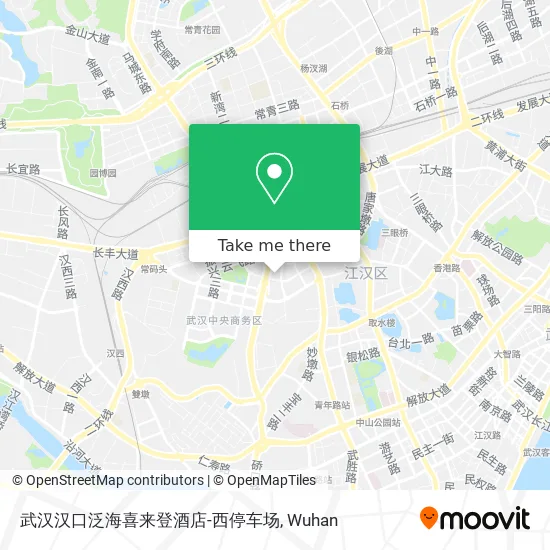 武汉汉口泛海喜来登酒店-西停车场 map