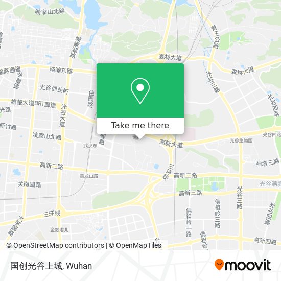 国创光谷上城 map