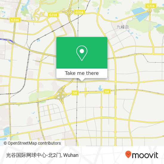 光谷国际网球中心-北2门 map
