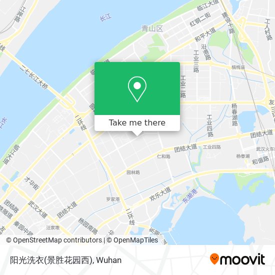 阳光洗衣(景胜花园西) map