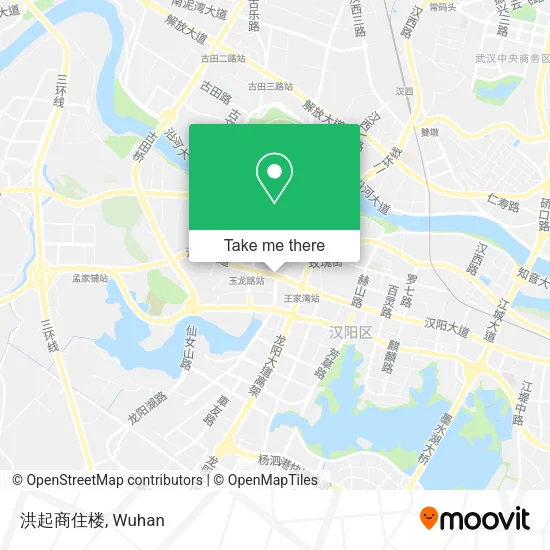 洪起商住楼 map