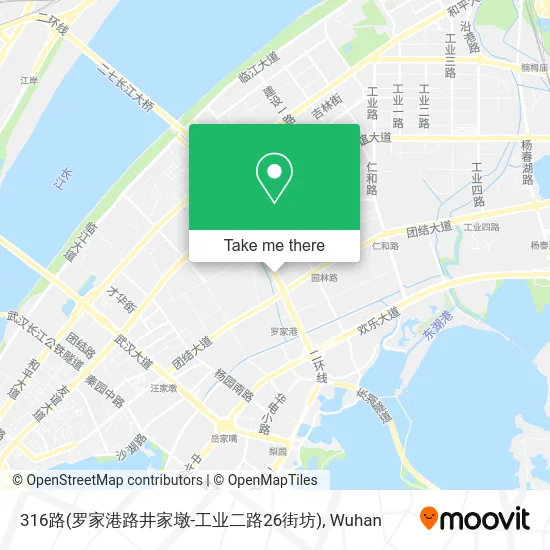 316路(罗家港路井家墩-工业二路26街坊) map