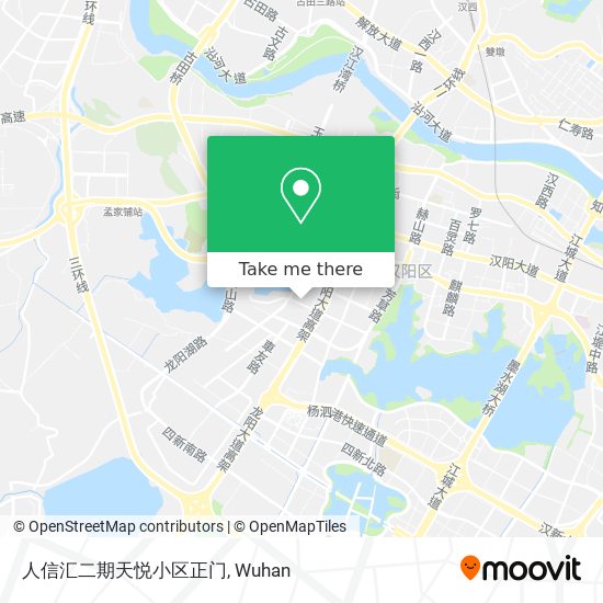 人信汇二期天悦小区正门 map