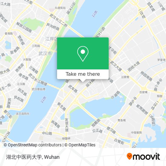 湖北中医药大学 map