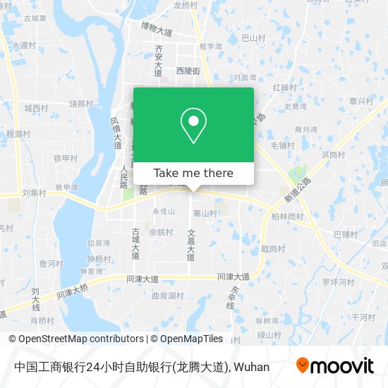 中国工商银行24小时自助银行(龙腾大道) map