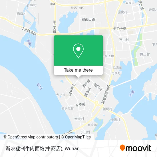 新农秘制牛肉面馆(中商店) map