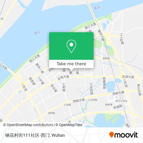 钢花村街111社区-西门 map