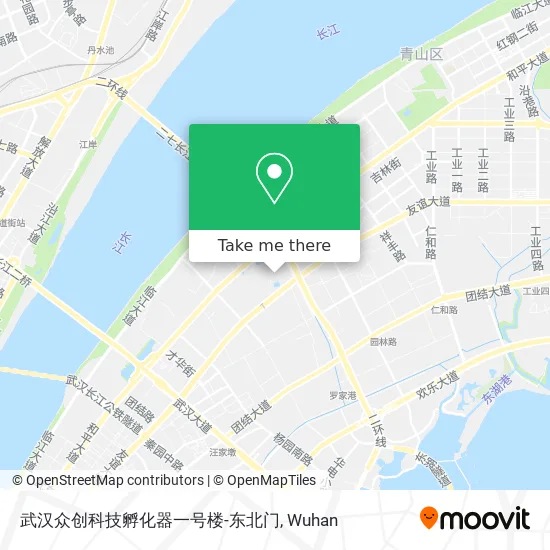 武汉众创科技孵化器一号楼-东北门 map