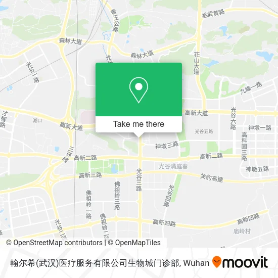 翰尔希(武汉)医疗服务有限公司生物城门诊部 map