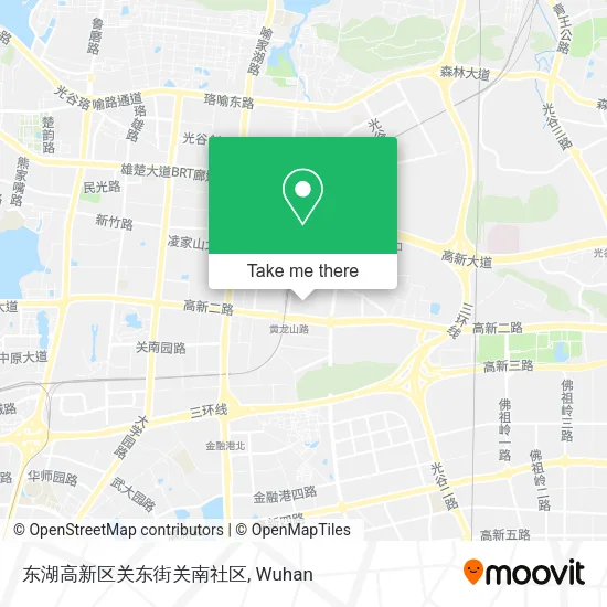 东湖高新区关东街关南社区 map