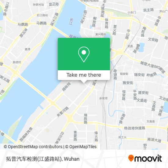 拓普汽车检测(江盛路站) map