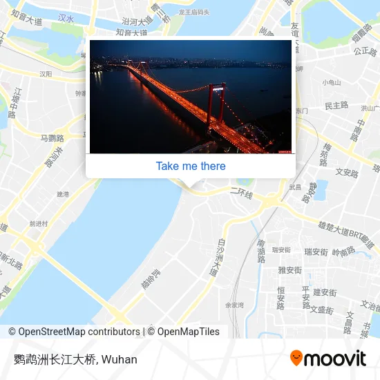 鹦鹉洲长江大桥 map