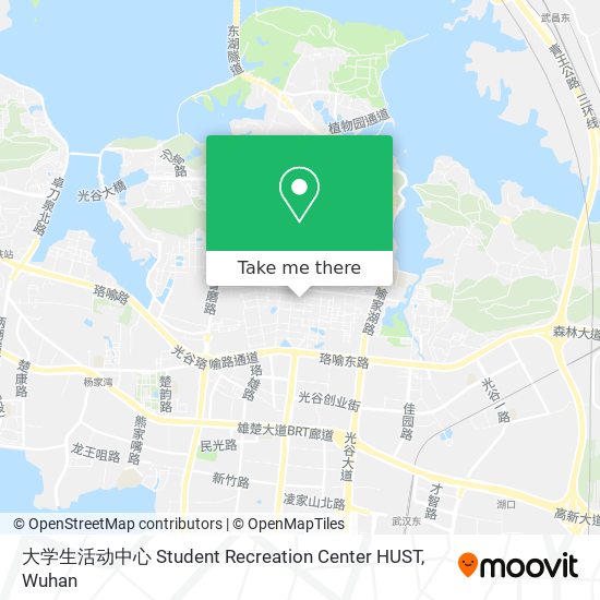 大学生活动中心 Student Recreation Center HUST map