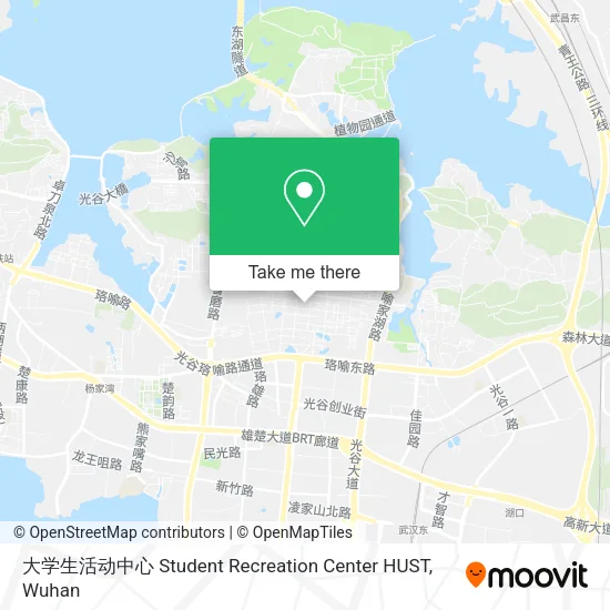 大学生活动中心 Student Recreation Center HUST map
