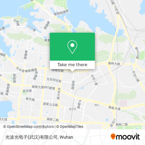光波光电子(武汉)有限公司 map