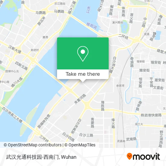 武汉光通科技园-西南门 map