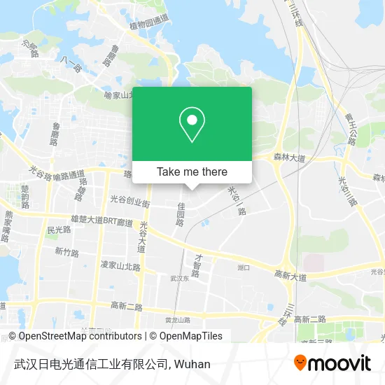 武汉日电光通信工业有限公司 map