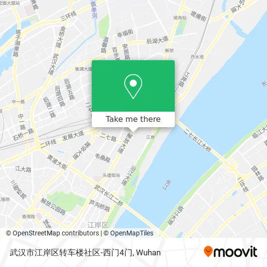 武汉市江岸区转车楼社区-西门4门 map