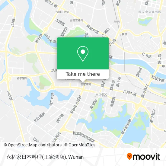 仓桥家日本料理(王家湾店) map
