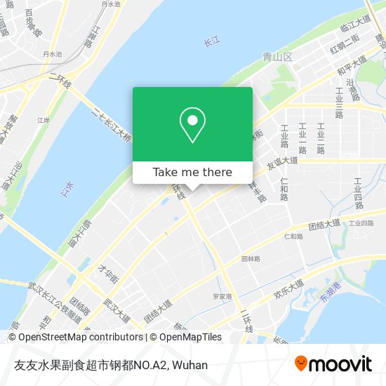 友友水果副食超市钢都NO.A2 map