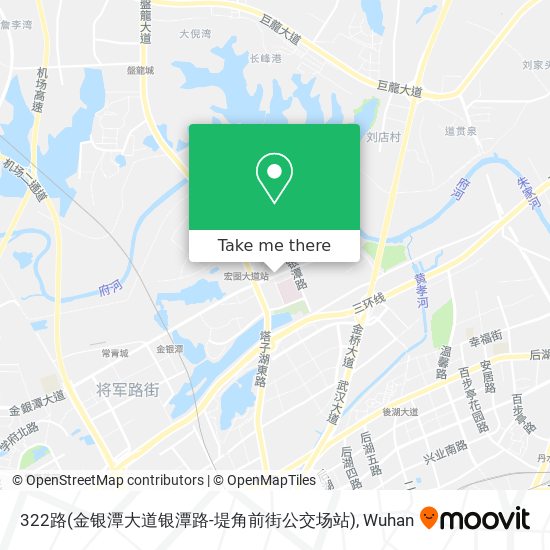 322路(金银潭大道银潭路-堤角前街公交场站) map